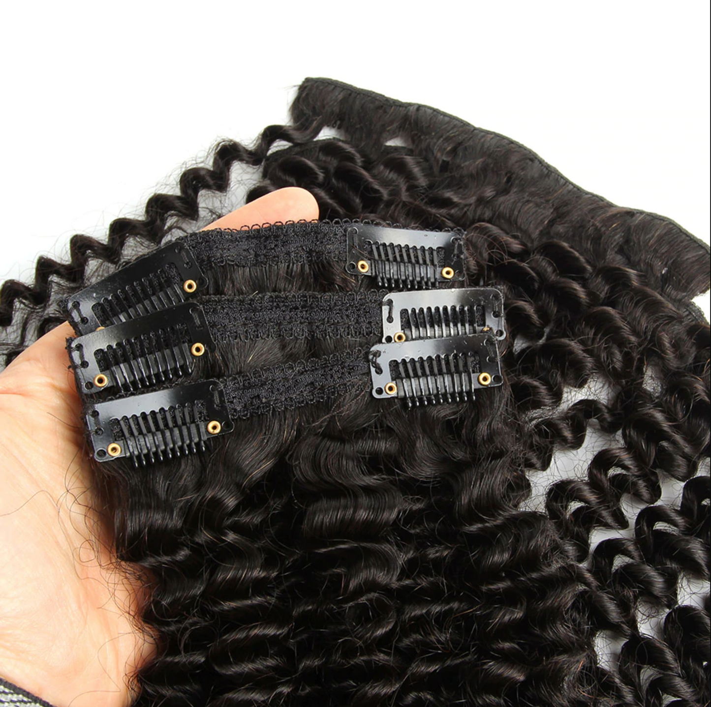 Brazilian Kinky Curly Hair Clip-ins