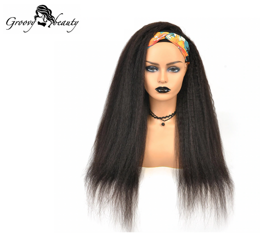 Kinky Straight Headband Wig