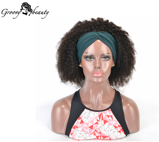 Kinky Curly Headband Wig