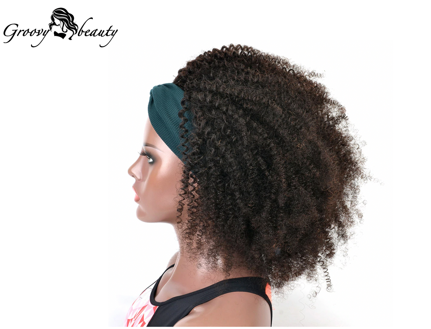 Kinky Curly Headband Wig
