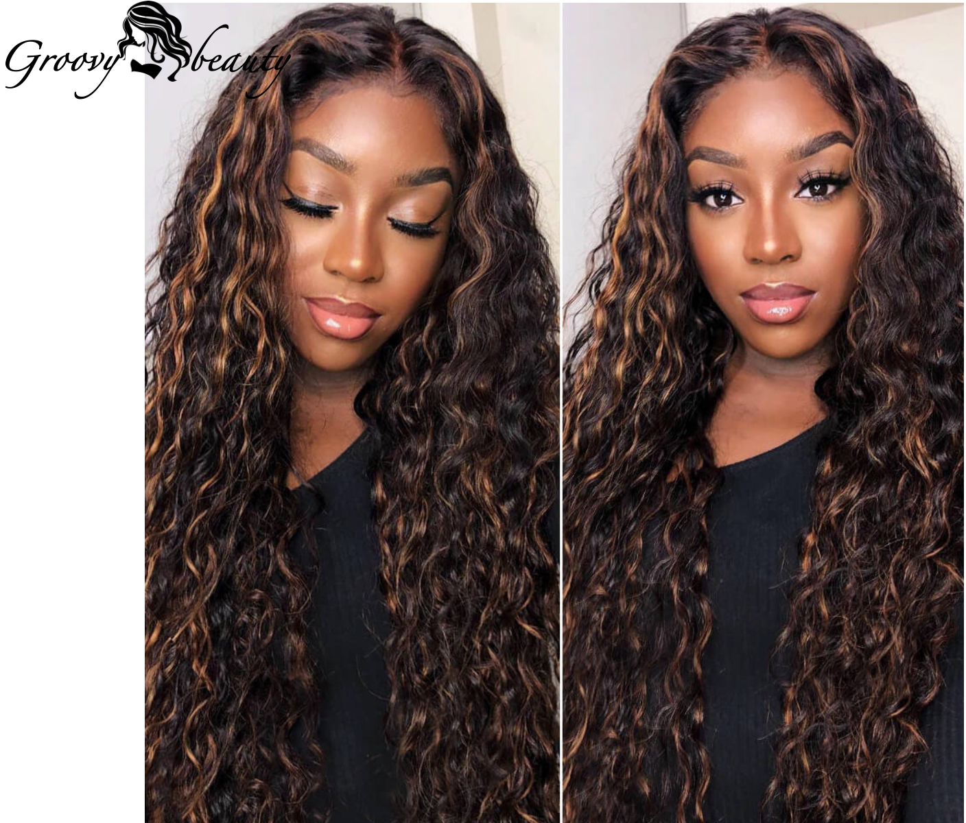 Brazilian Water Wave Highlight Brown (Frontal)