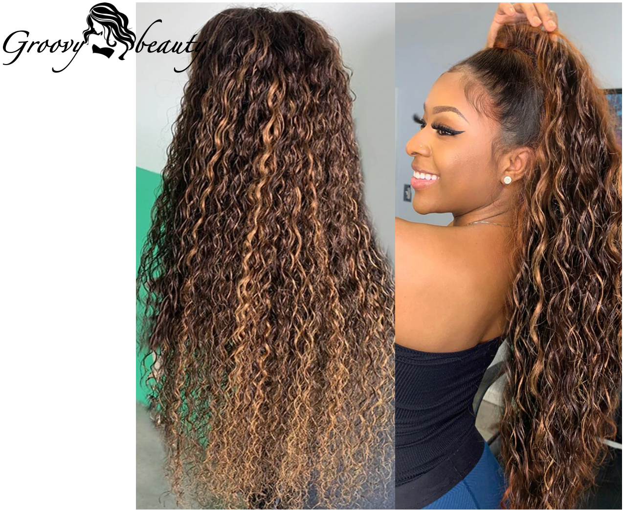 Brazilian Water Wave Highlight Brown (Frontal)