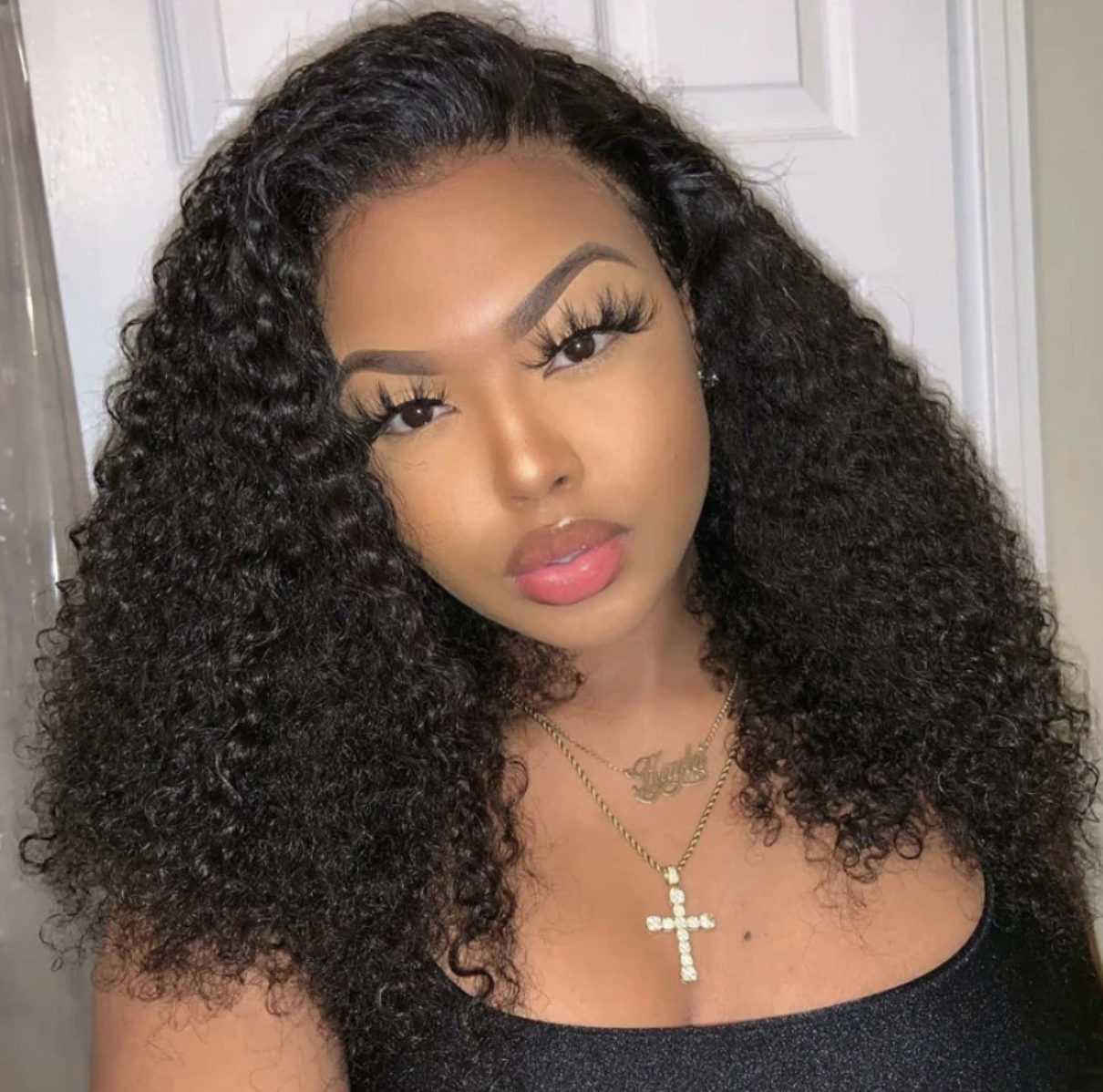 Brazilian Kinky Curly Wig (Frontal-Closure)