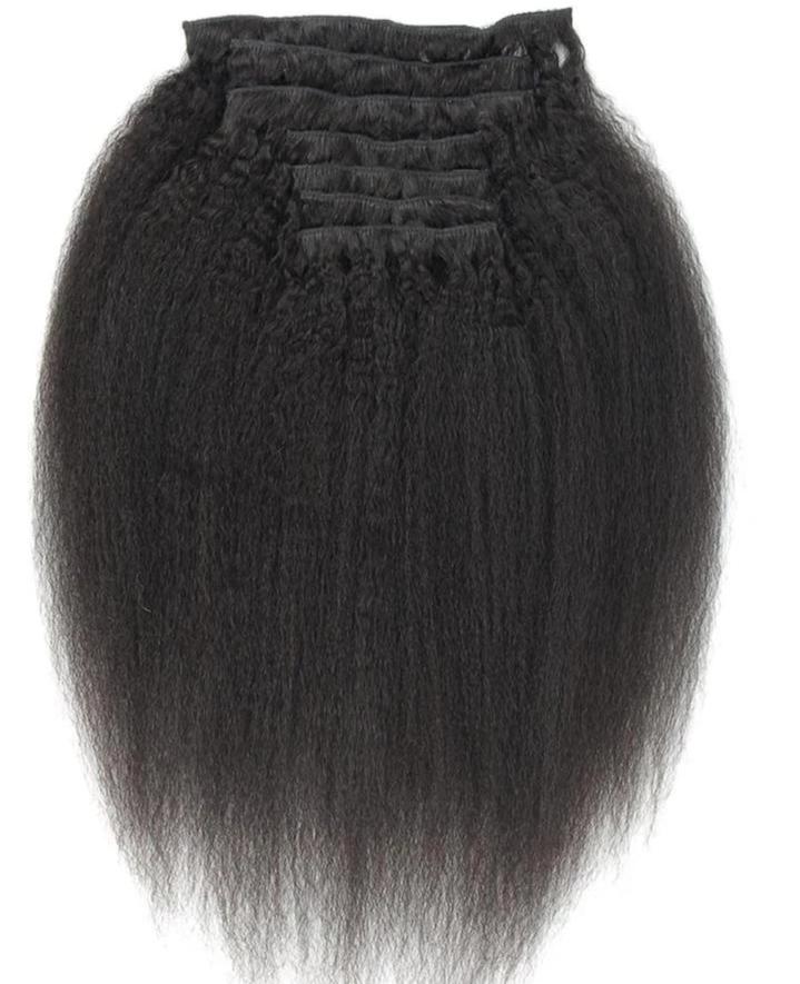 Brazilian Kinky Straight Hair Clip-ins