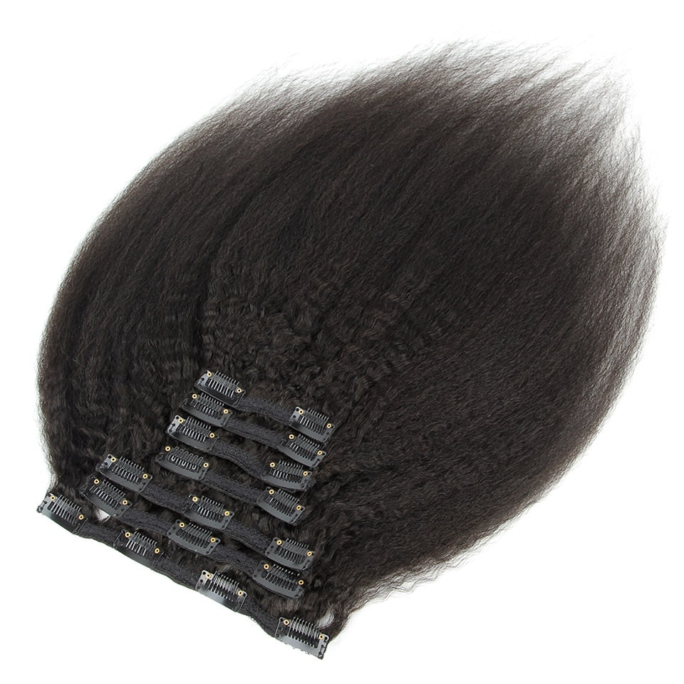 Brazilian Kinky Straight Hair Clip-ins