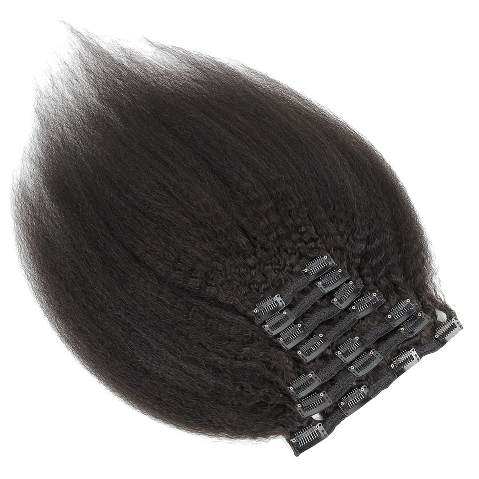 Brazilian Kinky Straight Hair Clip-ins