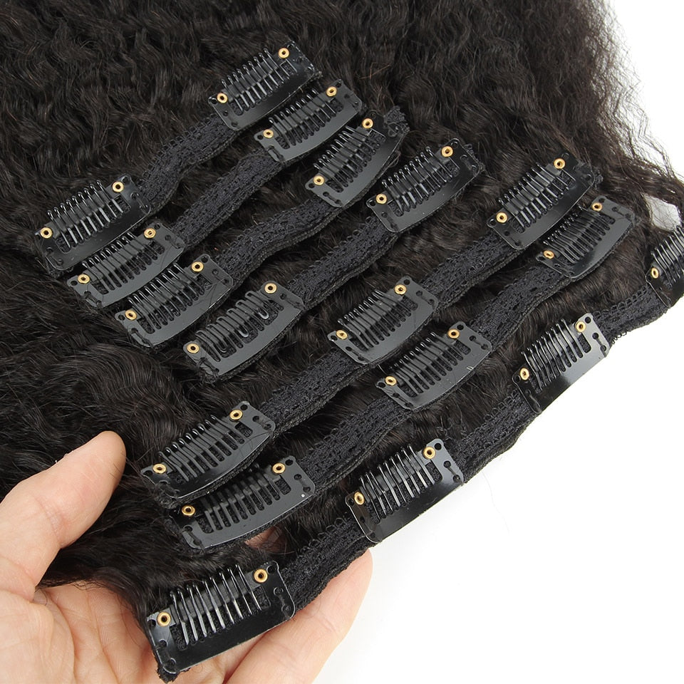 Brazilian Kinky Straight Hair Clip-ins