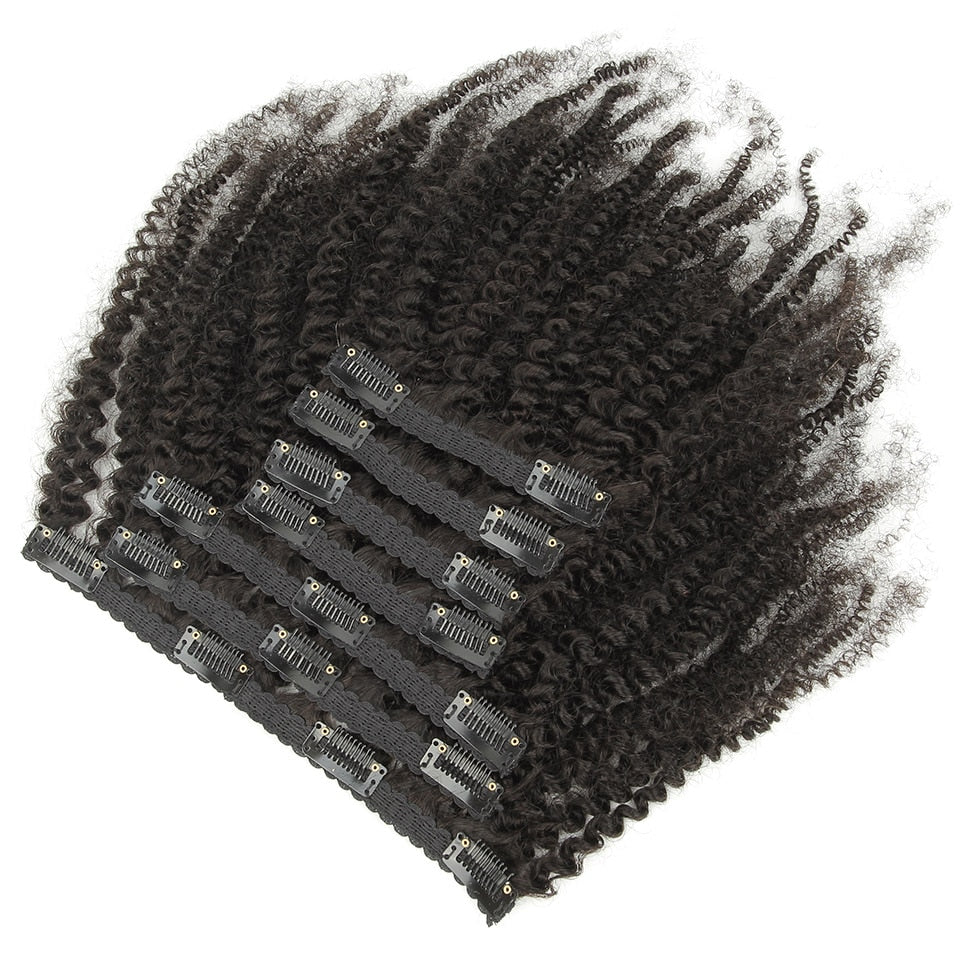 Brazilian Kinky Coily Hair Clip-ins