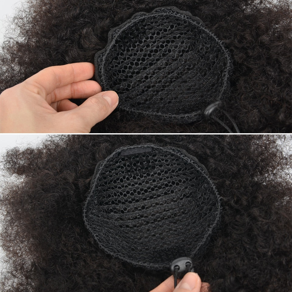 Afro Kinky Curly Drawstring Ponytail