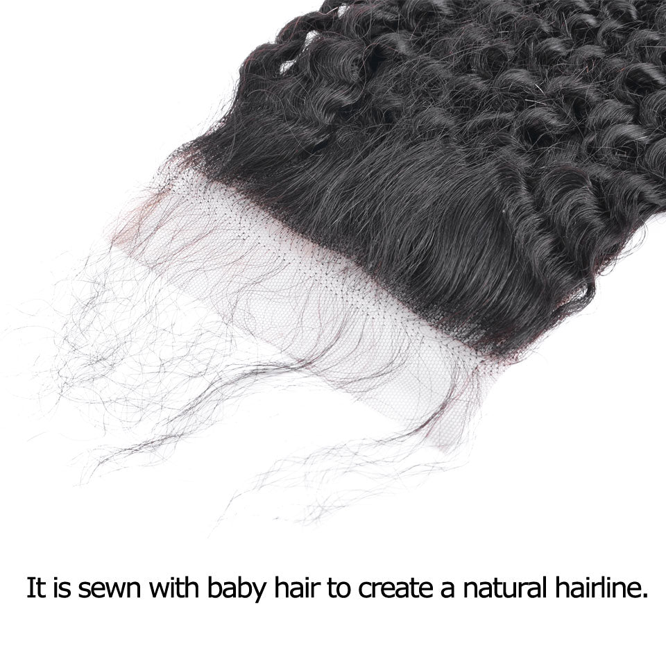 Brazilian Kinky Curly Lace Closure