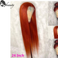 Brazilian Ginger Orange Straight Wig (Frontal)